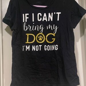 Black and Gold Dog Lover T-Shirt